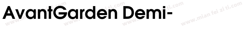 AvantGarden Demi字体转换